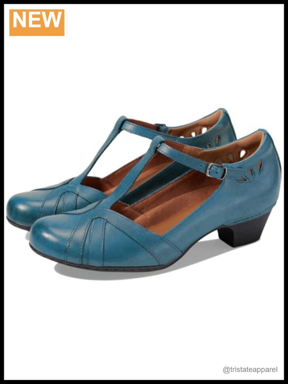 Women's Low Heel Mary Jane Oxford Pump Ankle T-Strap Round Toe 1.5" Block Heel